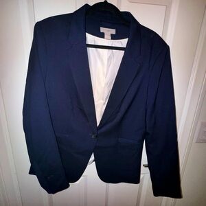 L Navy Blue Blazer by H&M